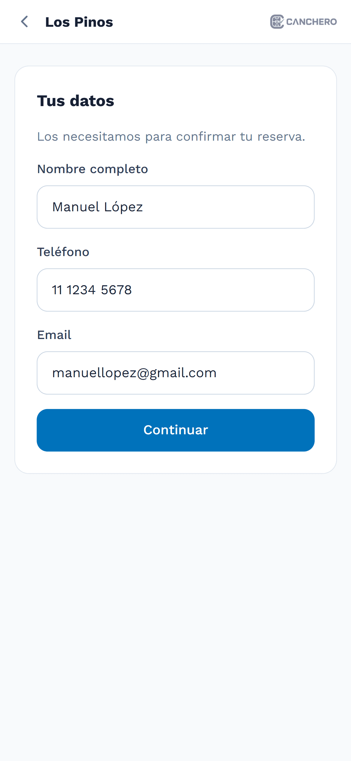 Completa sus datos